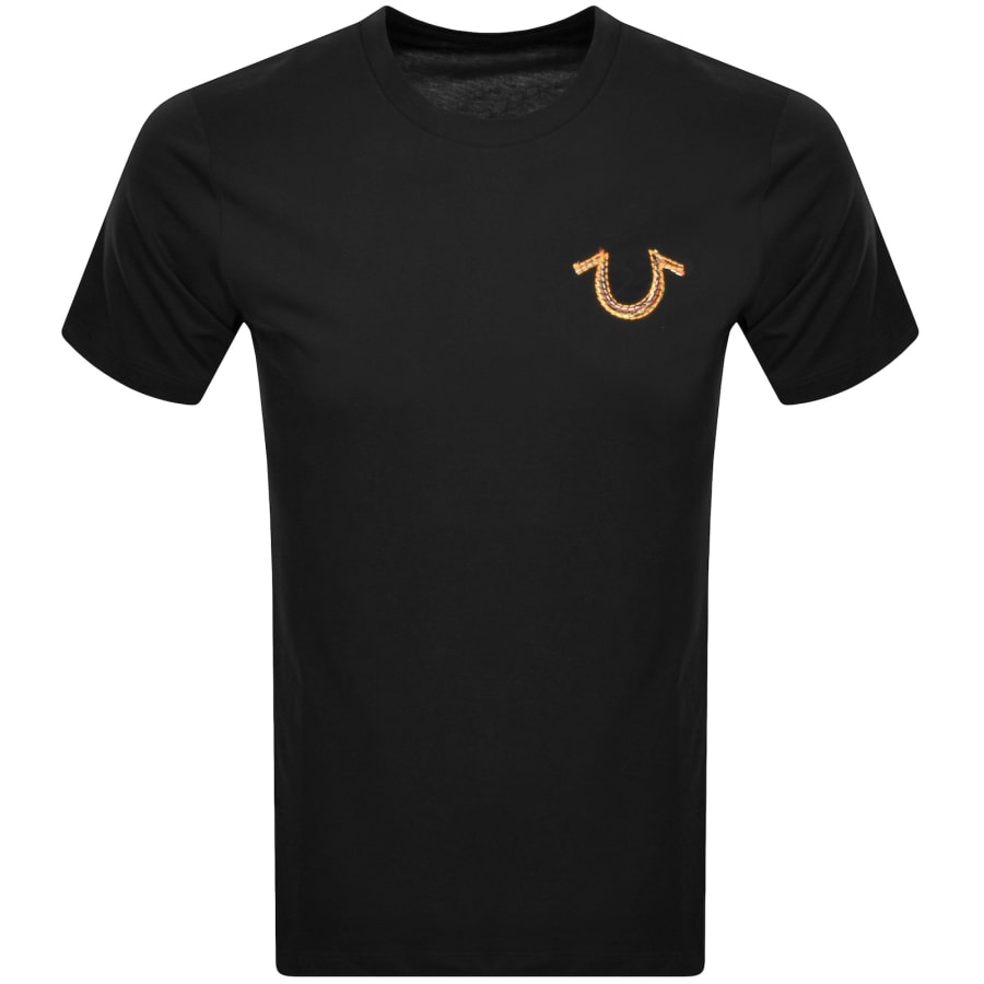 True religion black gold logo sweatshirt store